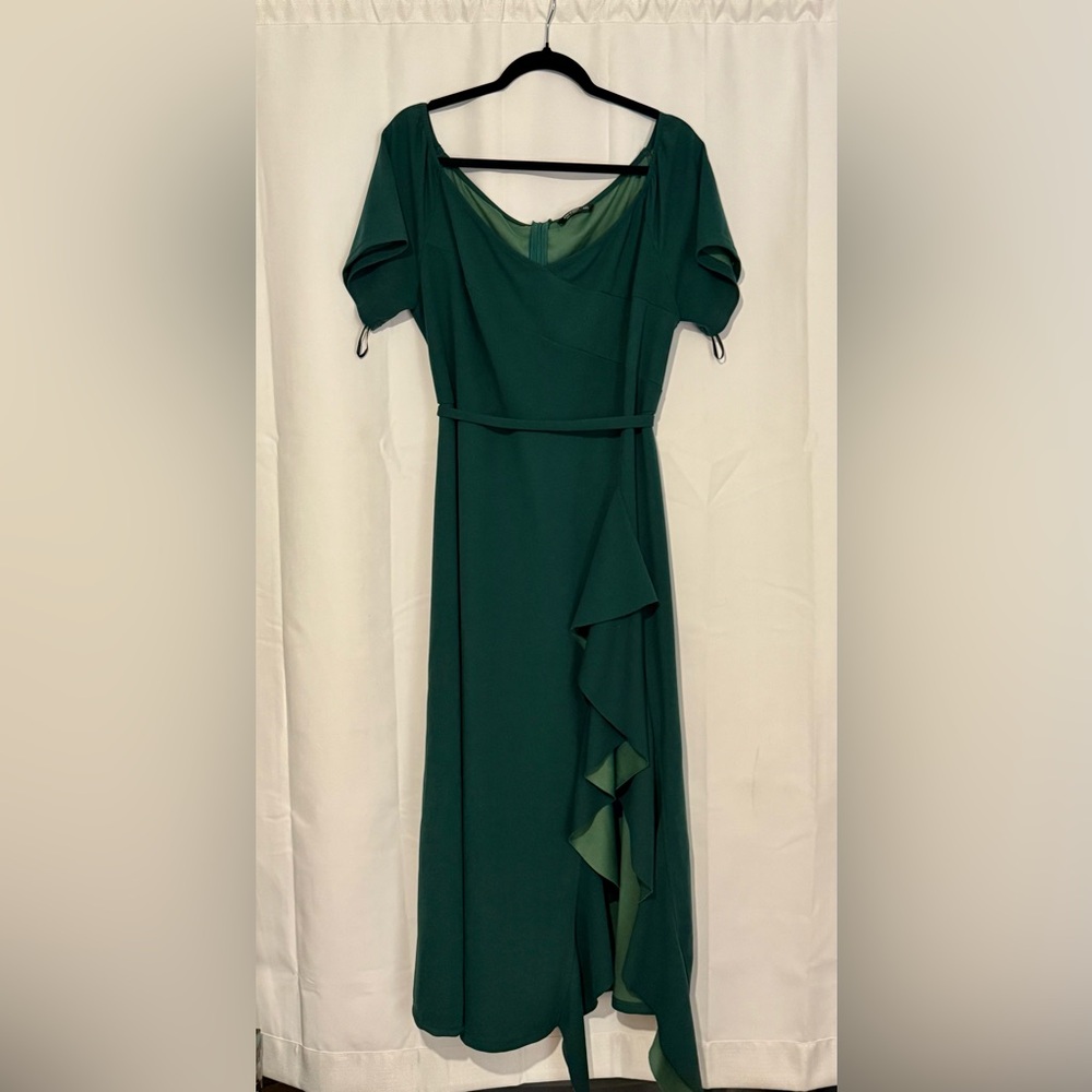 SHEIN Asymmetrical Dark Green Dress